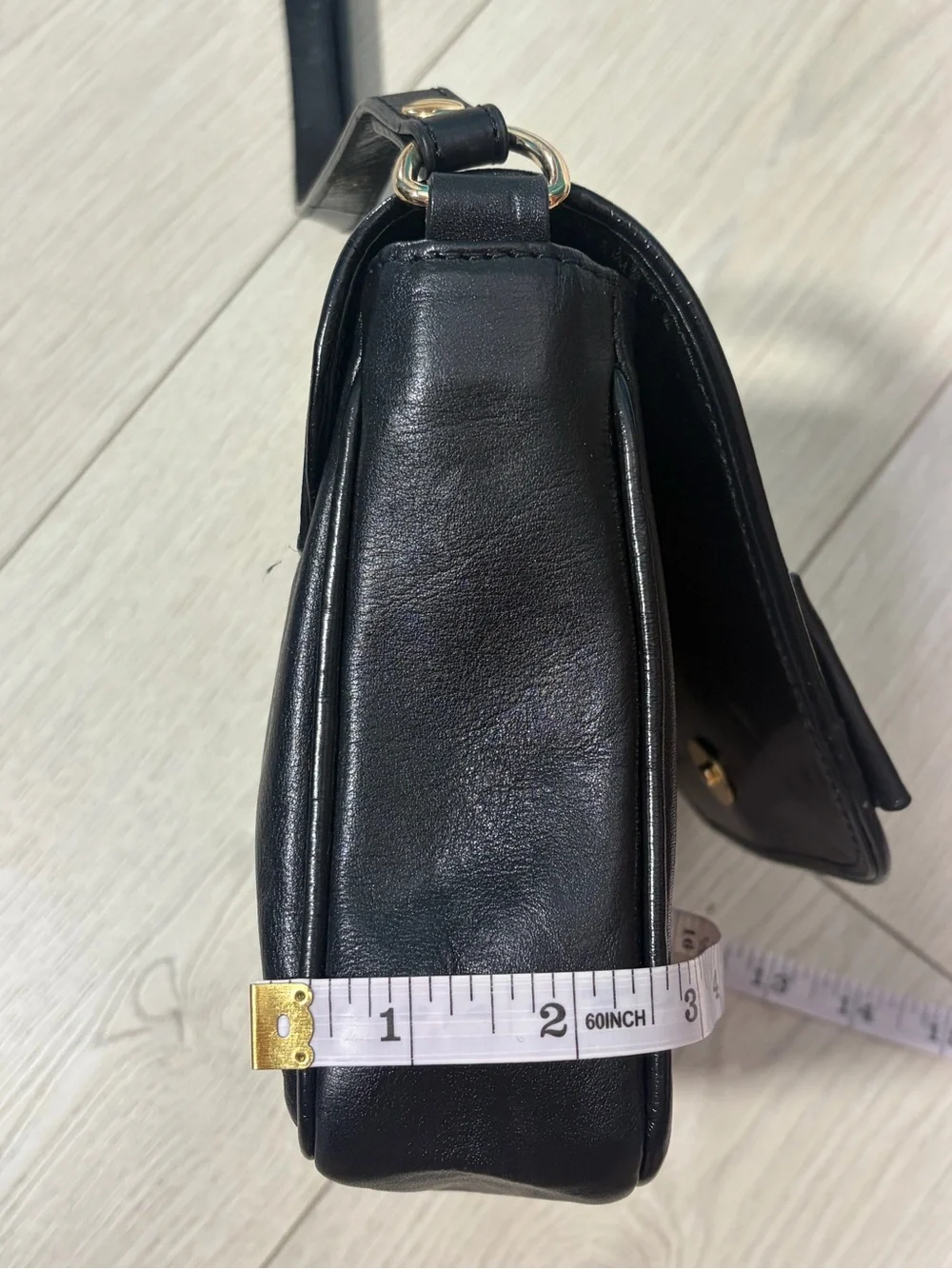 John Galliano Black Leather Bow Shoulder Bag One Size